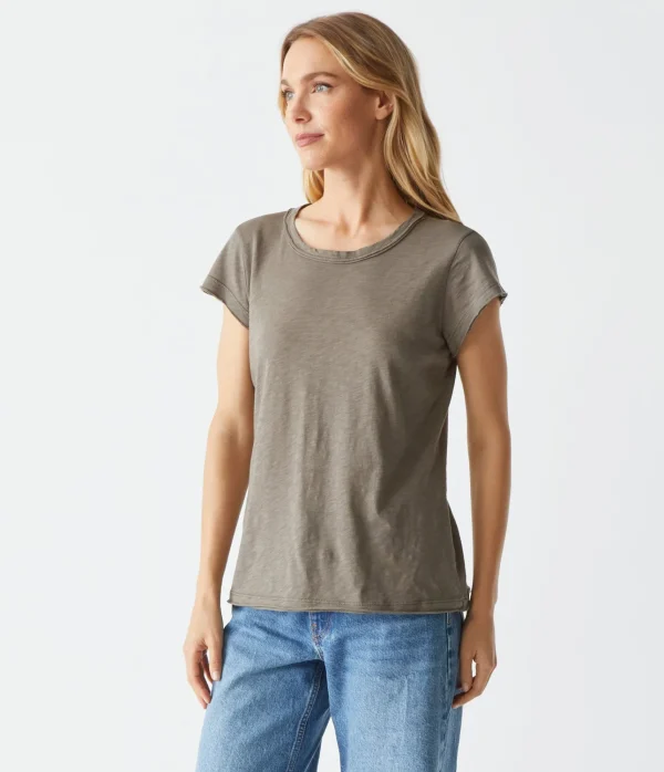 Michael Stars Trudy Supima Tee- T-Shirts | Supima Cotton T-Shirts