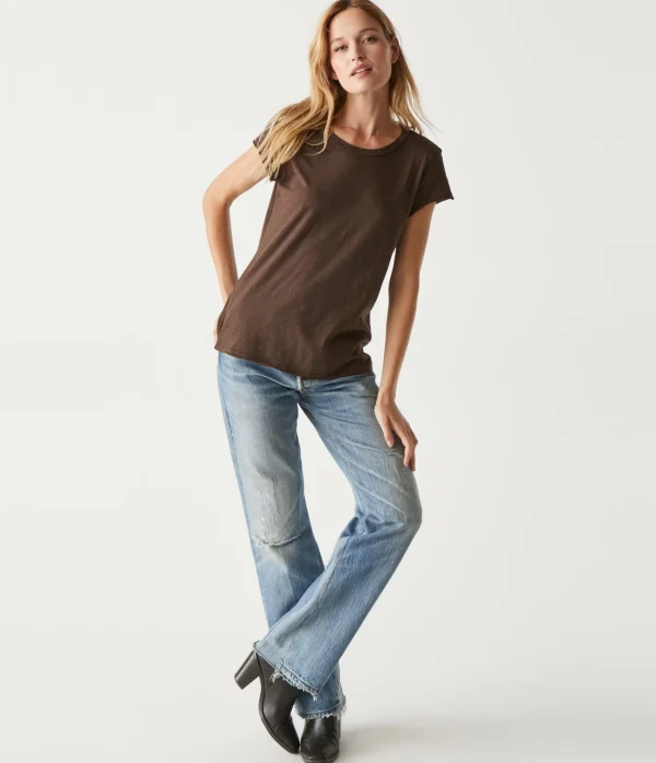 Michael Stars Trudy Supima Tee- T-Shirts | Supima Cotton T-Shirts
