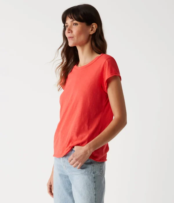 Michael Stars Trudy Supima Tee- T-Shirts | Supima Cotton T-Shirts