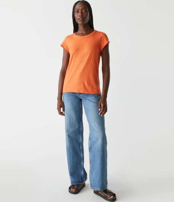 Michael Stars Trudy Supima Tee- T-Shirts | Supima Cotton T-Shirts