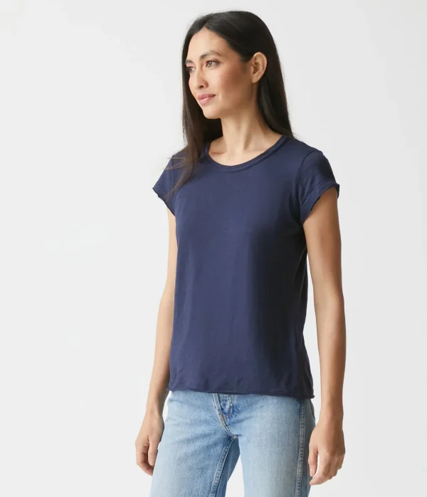 Michael Stars Trudy Supima Tee- T-Shirts | Supima Cotton T-Shirts