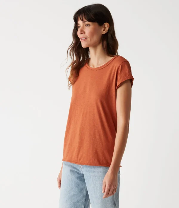 Michael Stars Trudy Supima Tee- T-Shirts | Supima Cotton T-Shirts