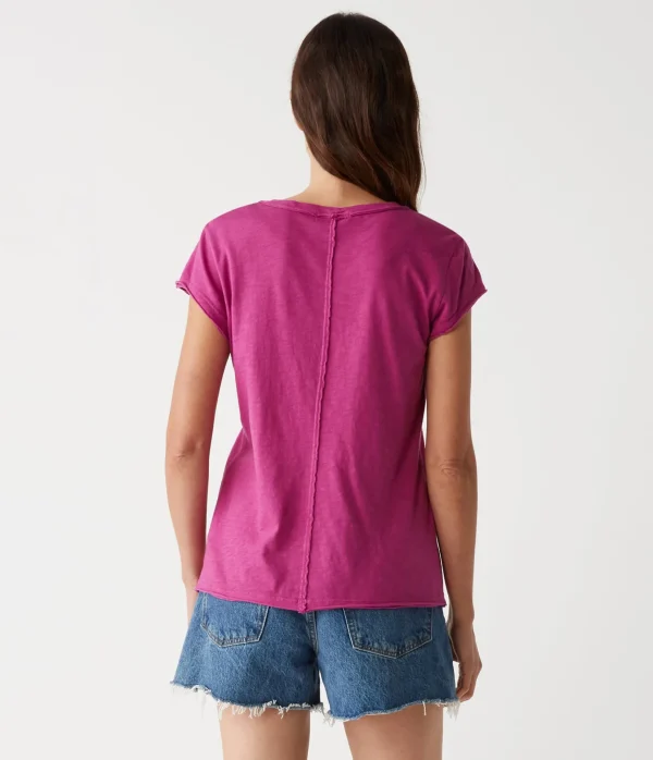 Michael Stars Trudy Supima Tee- T-Shirts | Supima Cotton T-Shirts