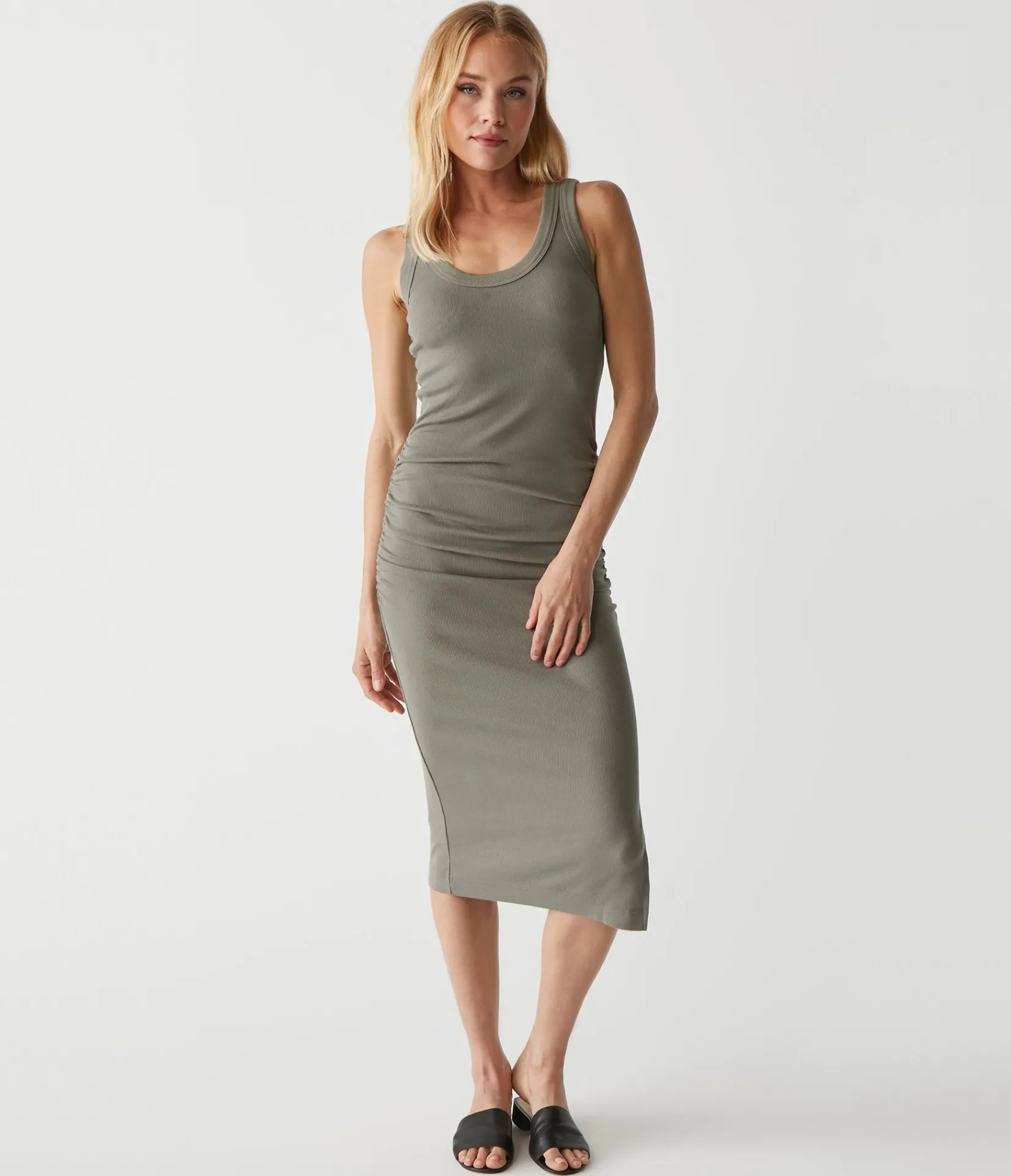 ulla_ribbed_dress_17.webp Michael Stars Ulla Ribbed Dress- Dresses | Midi Dresses
