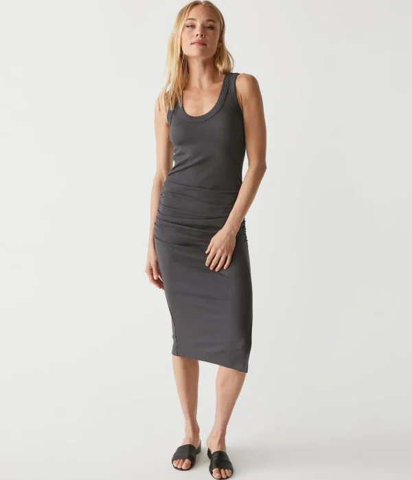 Michael Stars Ulla Ribbed Dress- Dresses | Midi Dresses