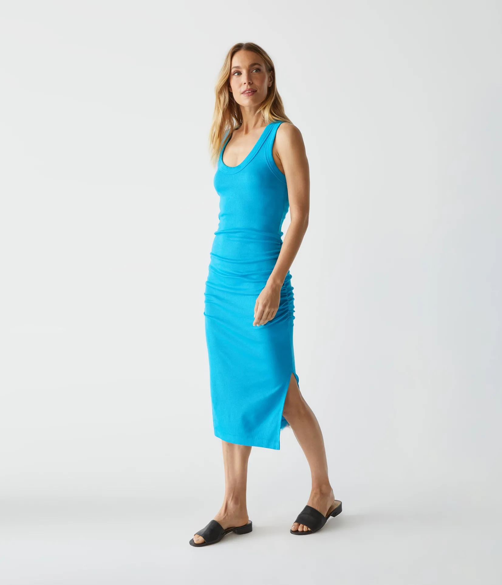 ulla_ribbed_dress_30.webp Michael Stars Ulla Ribbed Dress- Dresses | Midi Dresses
