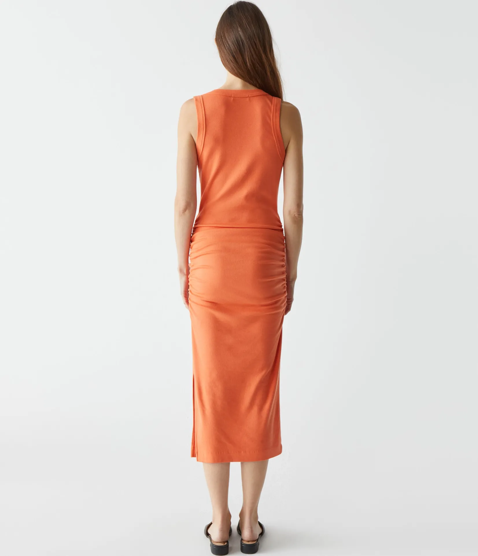 ulla_ribbed_dress_51.webp Michael Stars Ulla Ribbed Dress- Dresses | Midi Dresses