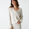 Michael Stars Vic V-Neck Pullover- Loungewear