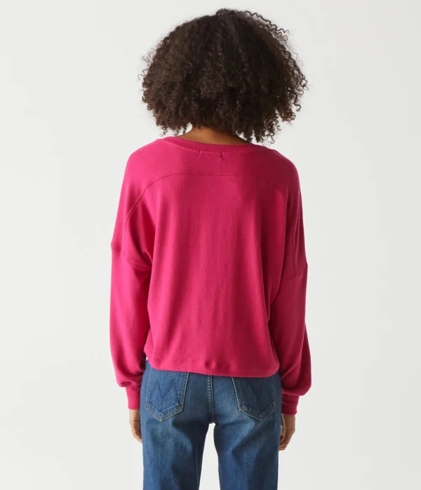 Michael Stars Vic V-Neck Pullover- Loungewear