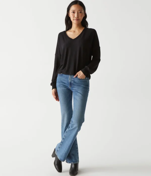 Michael Stars Vic V-Neck Pullover- Loungewear