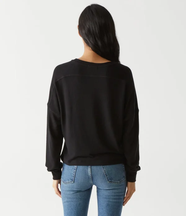 Michael Stars Vic V-Neck Pullover- Loungewear