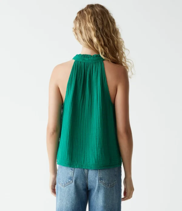 Michael Stars Viola Gauze Tank- Tops, Blouses & Shirts