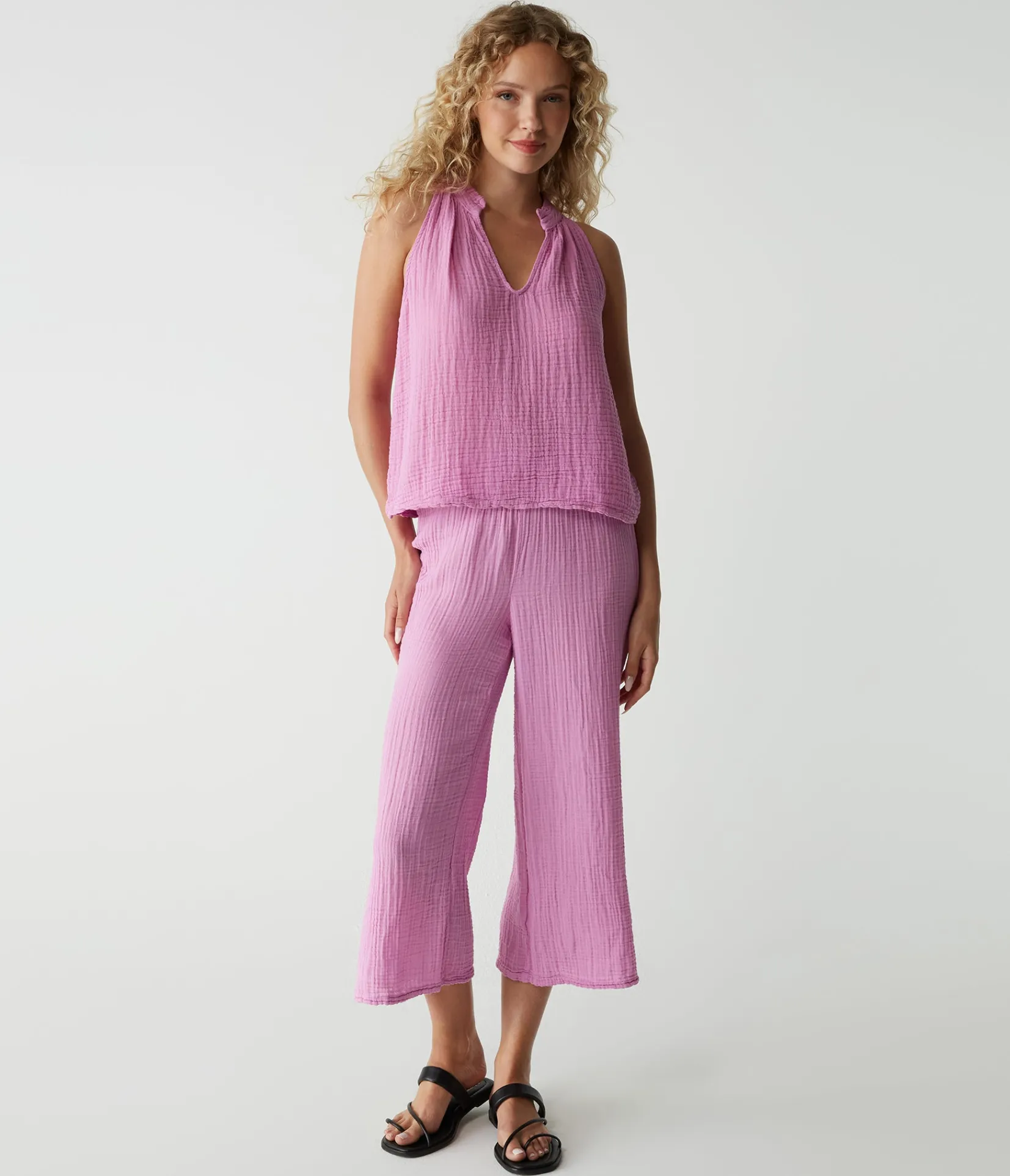 viola_gauze_tank_13.webp Michael Stars Viola Gauze Tank- Tops, Blouses & Shirts