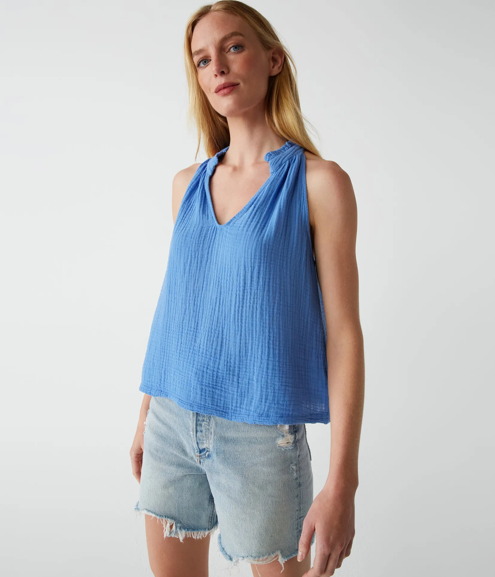 viola_gauze_tank_16.webp Michael Stars Viola Gauze Tank- Tops, Blouses & Shirts