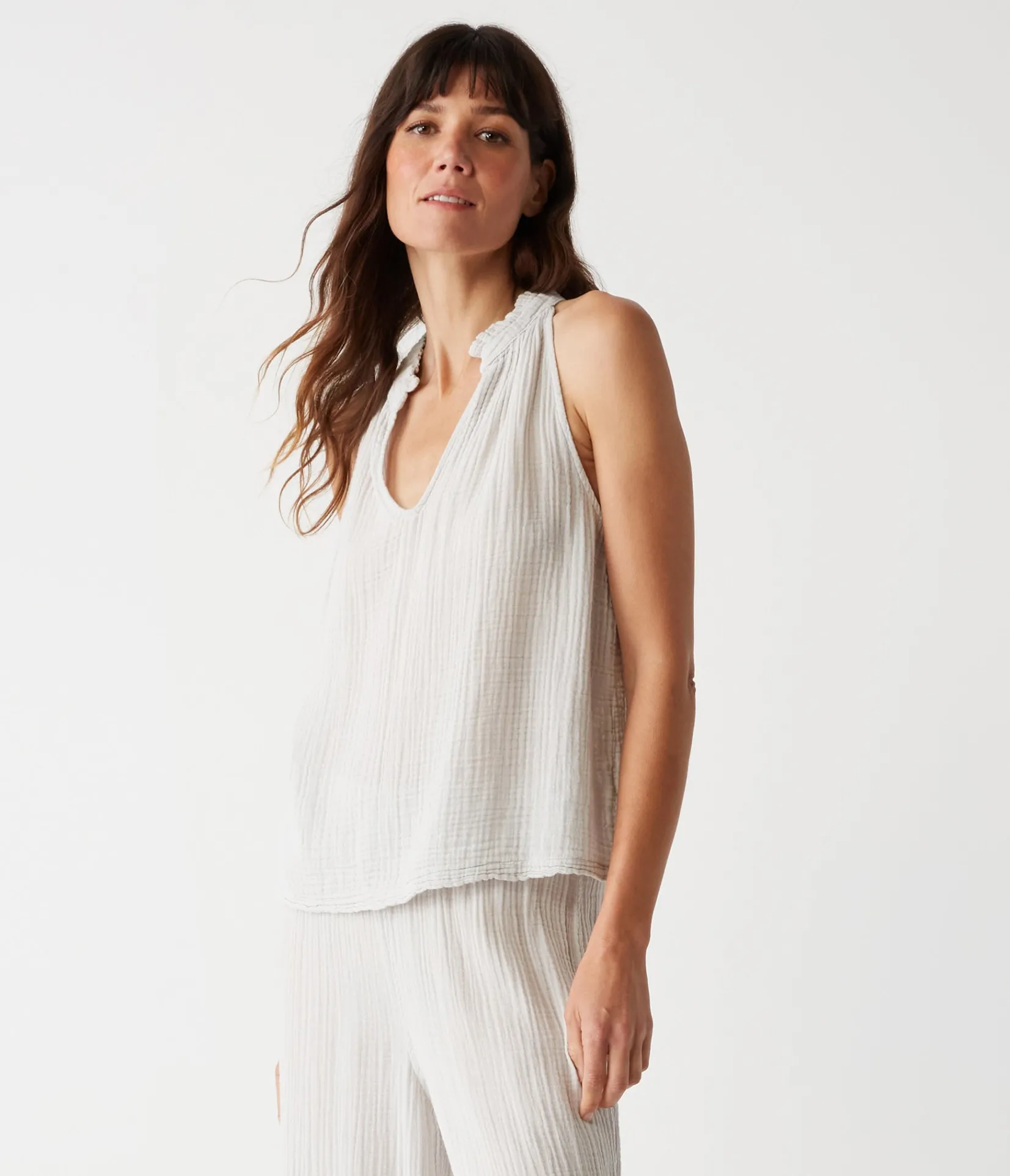viola_gauze_tank_26.webp Michael Stars Viola Gauze Tank- Tops, Blouses & Shirts