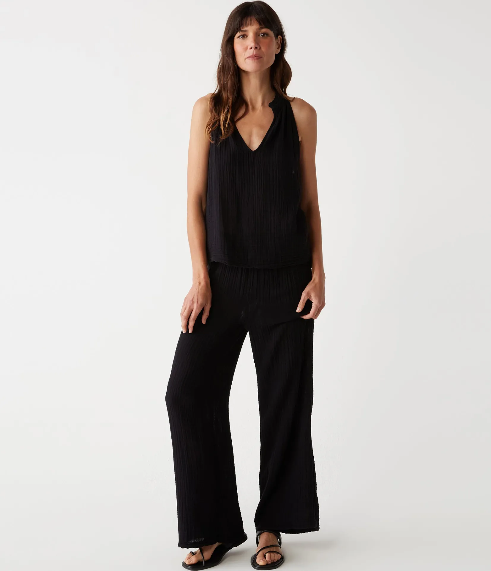 viola_gauze_tank_45.webp Michael Stars Viola Gauze Tank- Tops, Blouses & Shirts