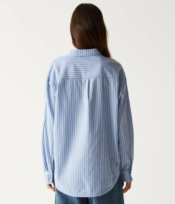 Michael Stars Wendy Oversized Striped Shirt- Tops, Blouses & Shirts