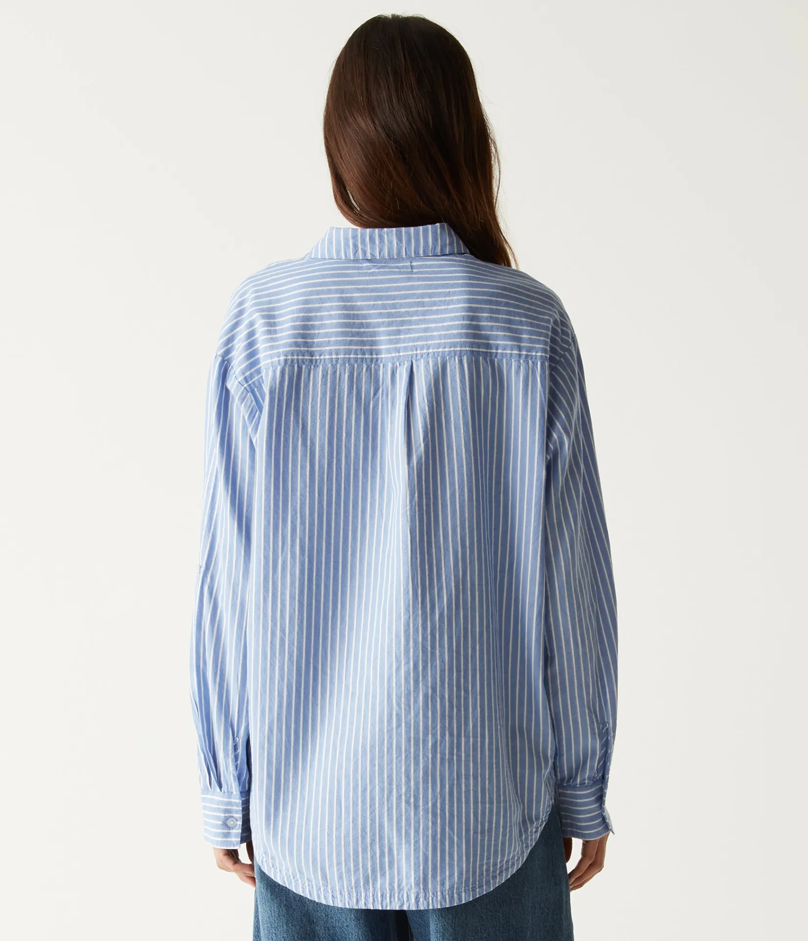 wendy_oversized_striped_shirt_4.webp Michael Stars Wendy Oversized Striped Shirt- Tops, Blouses & Shirts