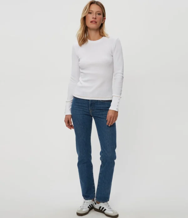 Michael Stars Willa Thermal Tee- T-Shirts | Loungewear
