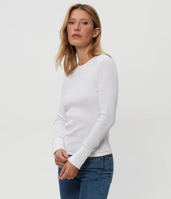 Michael Stars Willa Thermal Tee- T-Shirts | Loungewear