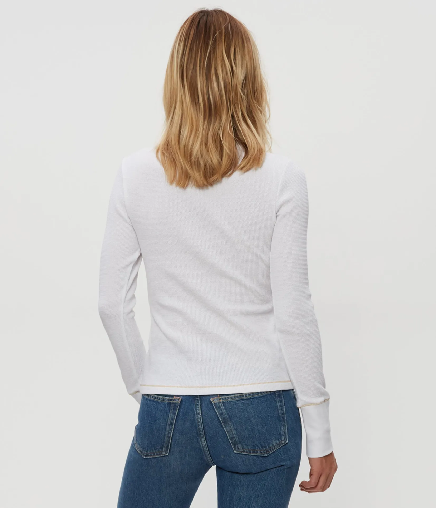 willa_thermal_tee_7.webp Michael Stars Willa Thermal Tee- T-Shirts | Loungewear