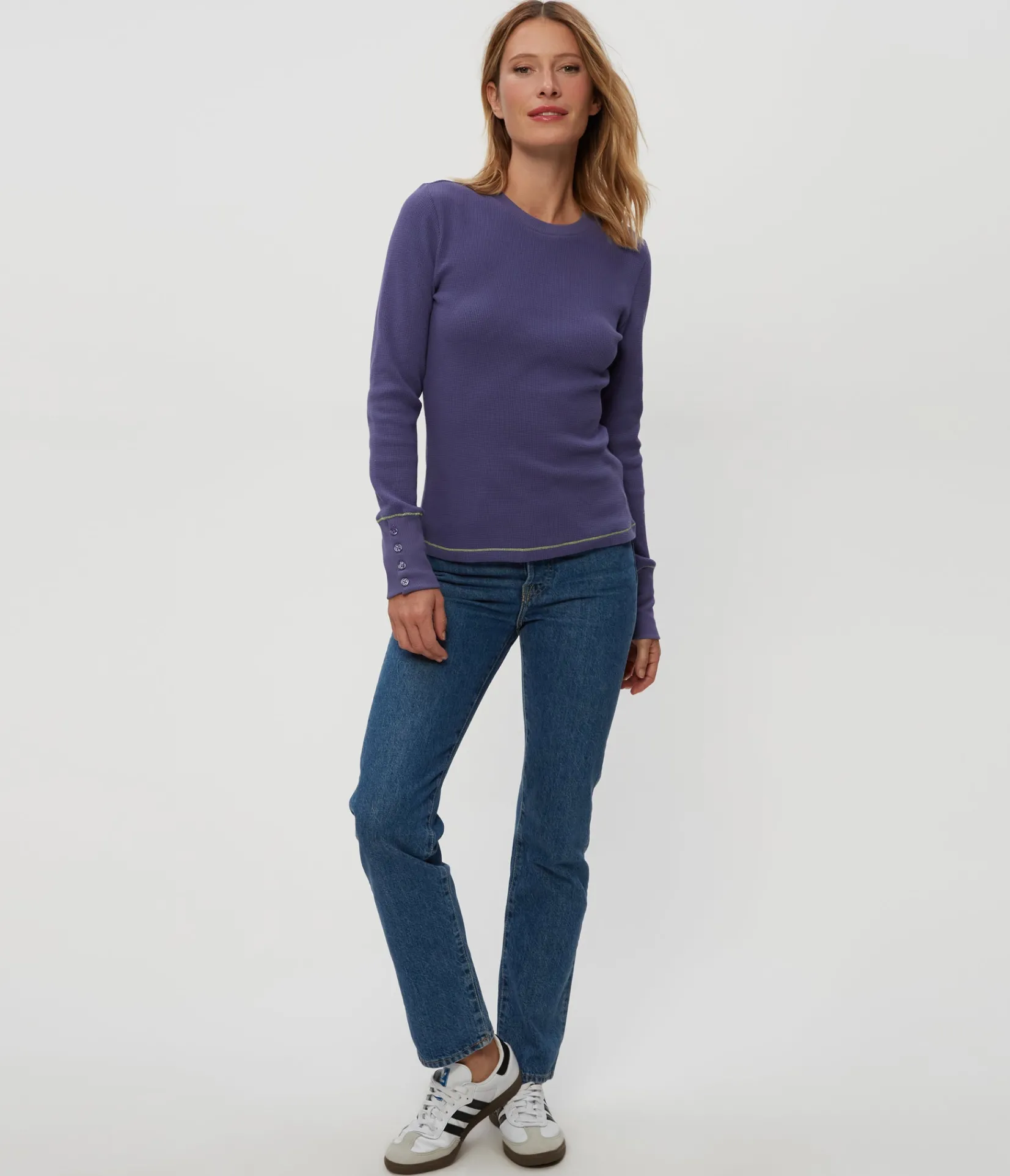 willa_thermal_tee_9.webp Michael Stars Willa Thermal Tee- T-Shirts | Loungewear