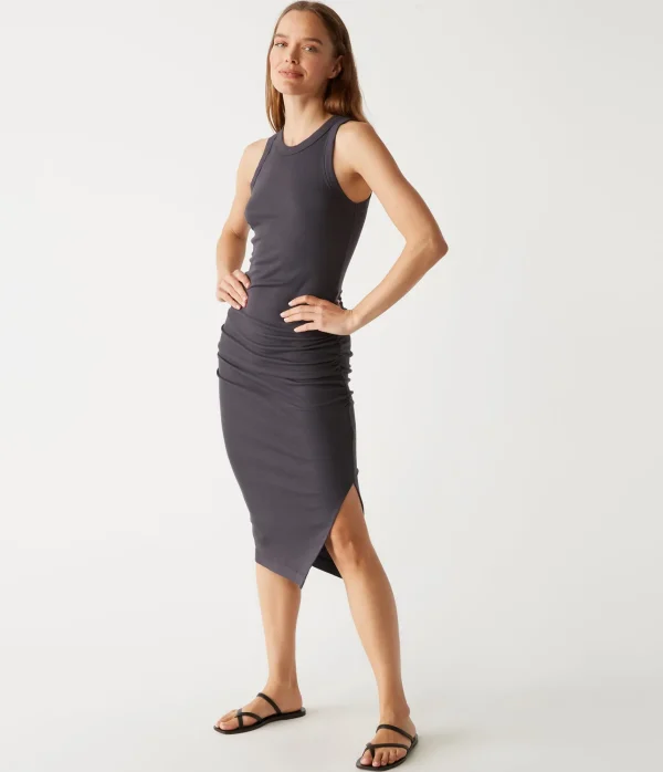 Michael Stars Wren Ribbed Midi Dress- Dresses | Midi Dresses