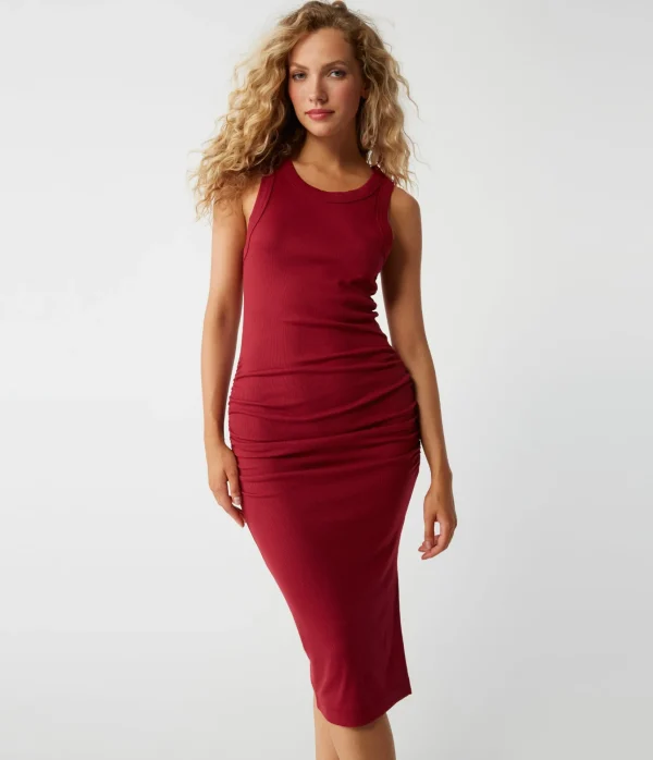 Michael Stars Wren Ribbed Midi Dress- Dresses | Midi Dresses