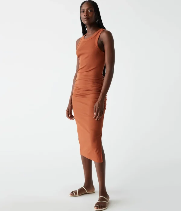 Michael Stars Wren Ribbed Midi Dress- Dresses | Midi Dresses