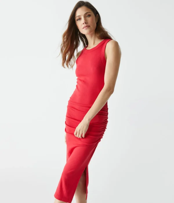 Michael Stars Wren Ribbed Midi Dress- Dresses | Midi Dresses
