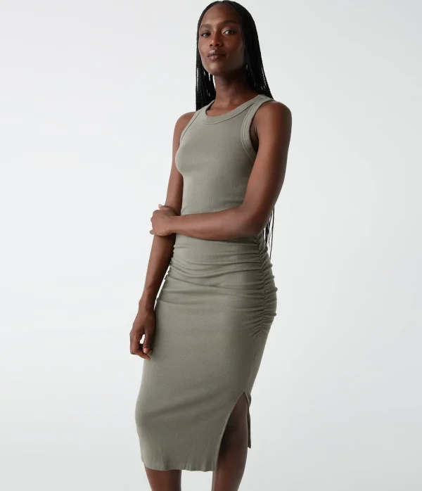 Michael Stars Wren Ribbed Midi Dress- Dresses | Midi Dresses