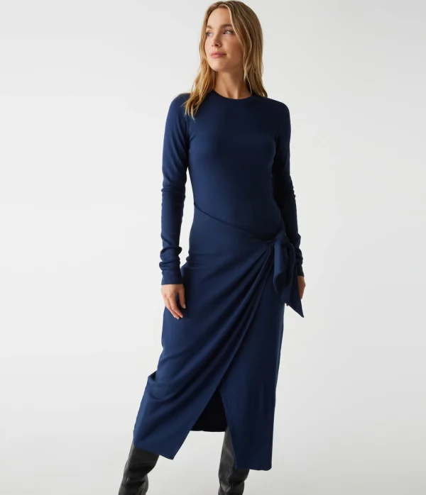 Michael Stars Yessenia Faux Wrap Midi Dress- Dresses | Midi Dresses