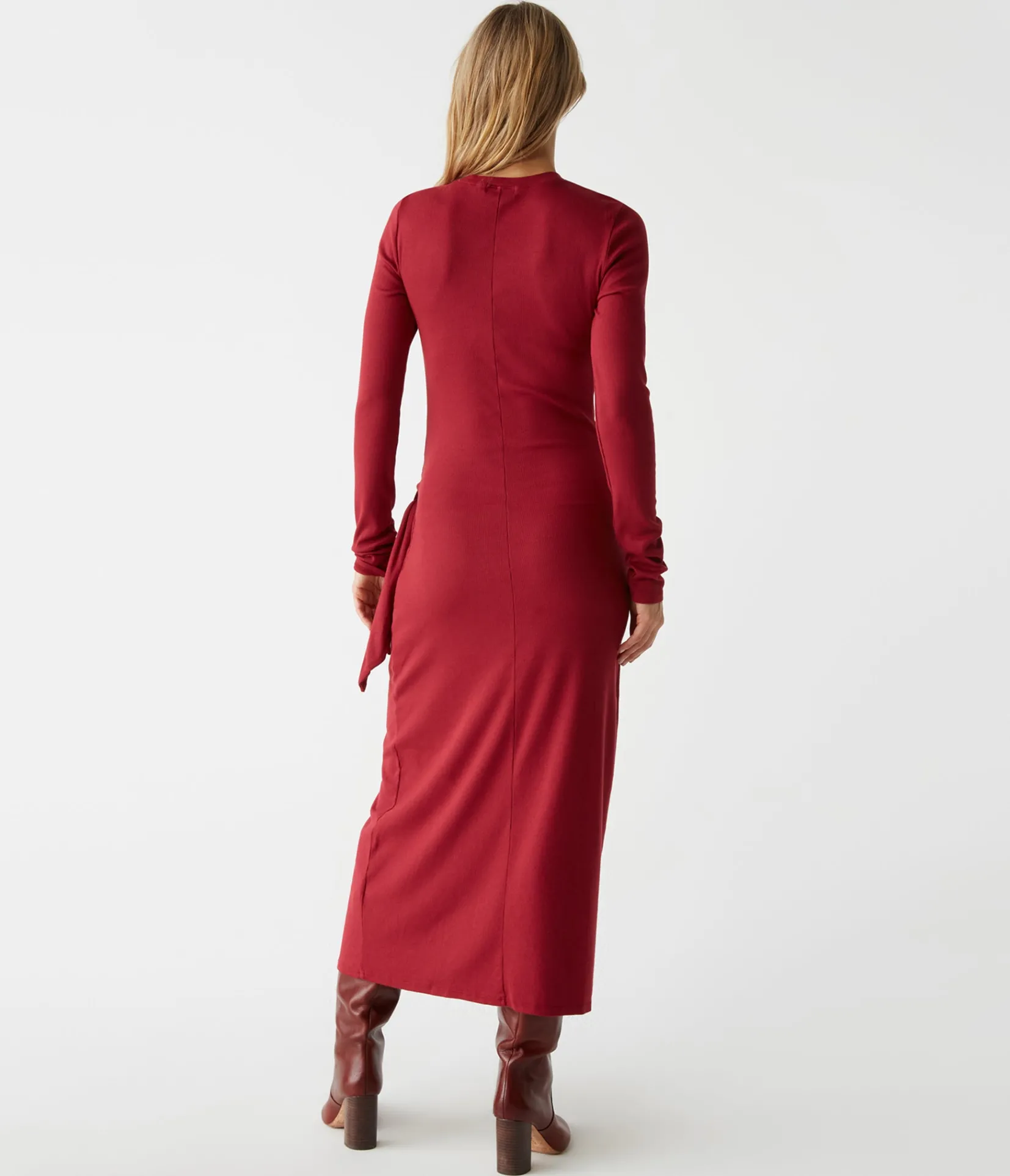 yessenia_faux_wrap_midi_dress_11.webp Michael Stars Yessenia Faux Wrap Midi Dress- Dresses | Midi Dresses