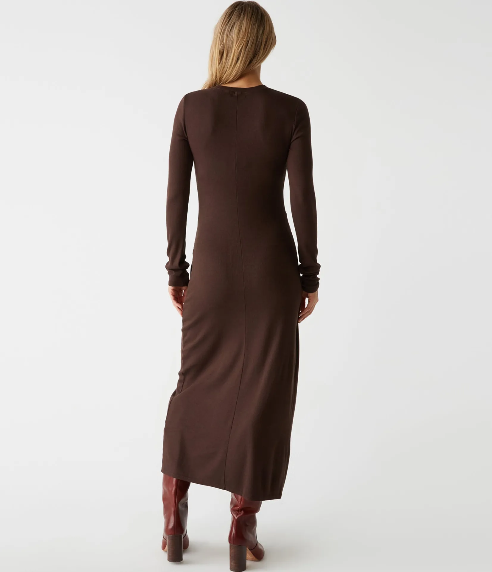 yessenia_faux_wrap_midi_dress_15.webp Michael Stars Yessenia Faux Wrap Midi Dress- Dresses | Midi Dresses