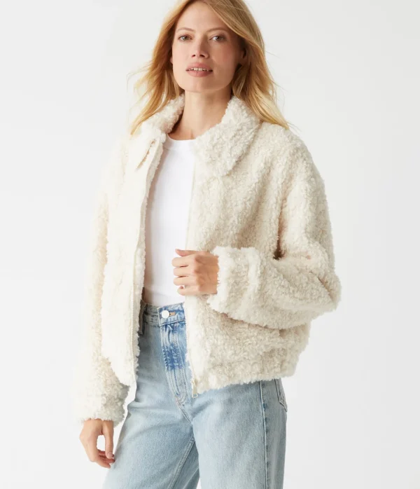 Michael Stars Ziggy Faux Shearling Jacket- Blazers, Jackets & Outerwear