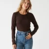 Michael Stars Zola Ribbed Tee- T-Shirts | Ultra Rib T-Shirts
