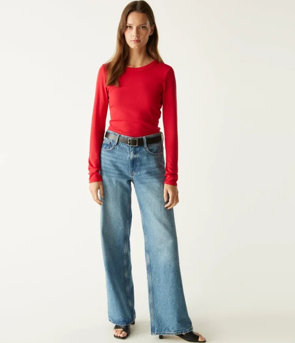 Michael Stars Zola Ribbed Tee- T-Shirts | Ultra Rib T-Shirts