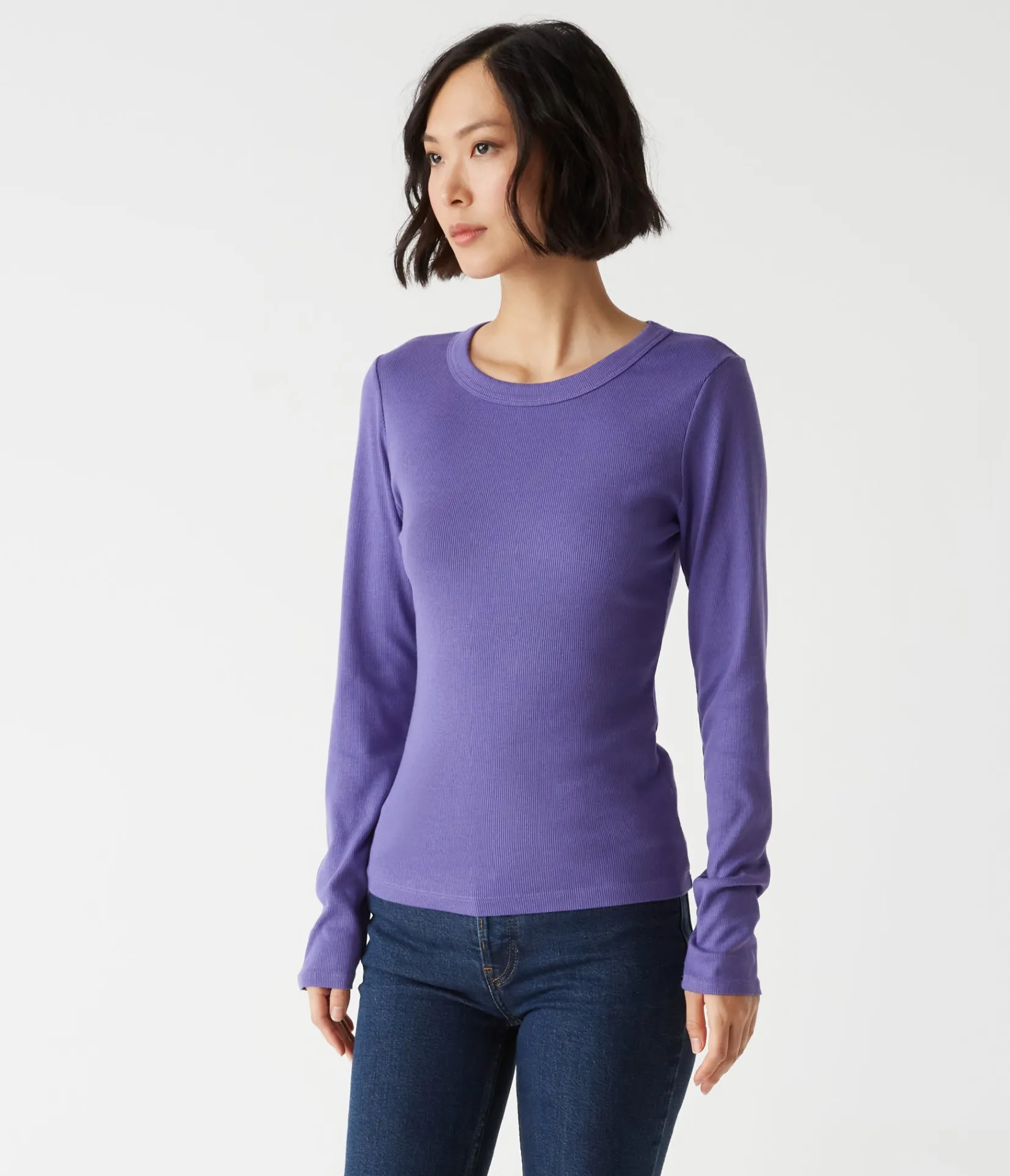 zola_ribbed_tee_27.webp Michael Stars Zola Ribbed Tee- T-Shirts | Ultra Rib T-Shirts