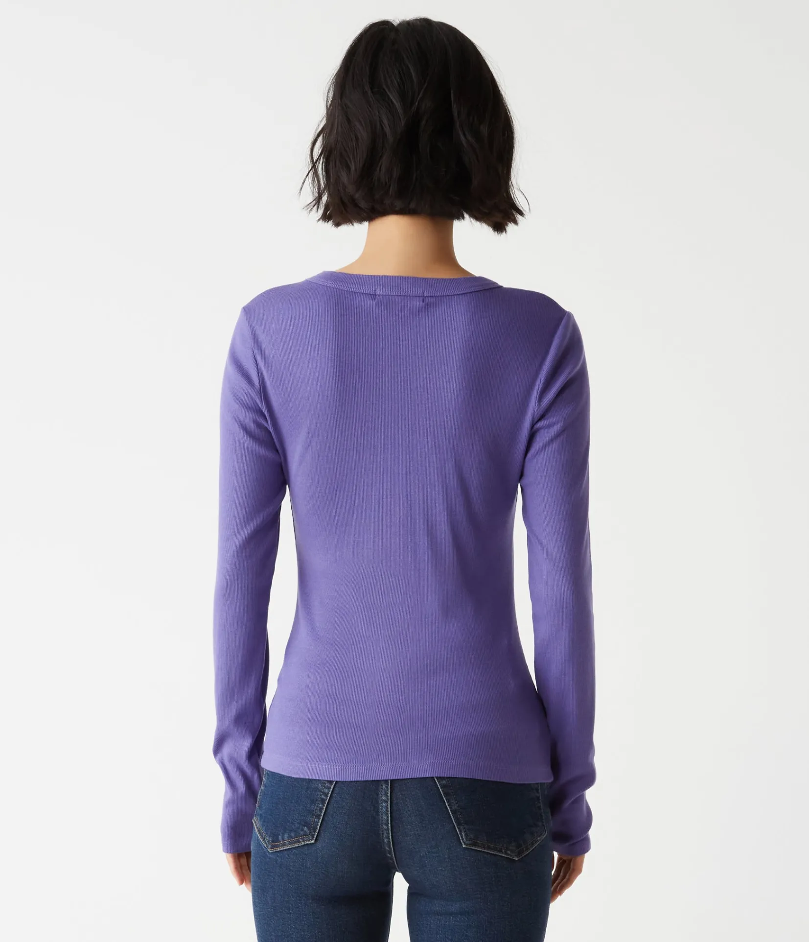 zola_ribbed_tee_28.webp Michael Stars Zola Ribbed Tee- T-Shirts | Ultra Rib T-Shirts