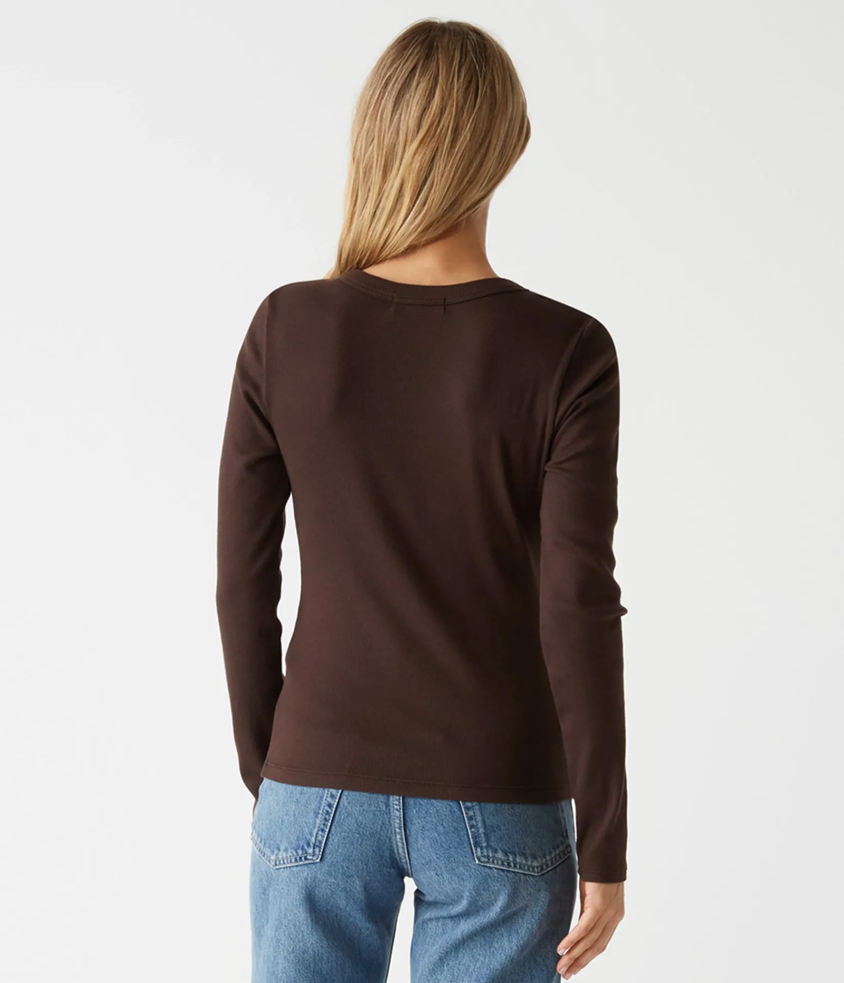 zola_ribbed_tee_3.webp Michael Stars Zola Ribbed Tee- T-Shirts | Ultra Rib T-Shirts