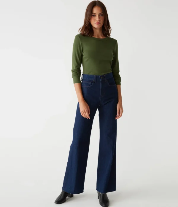 Michael Stars Zola Ribbed Tee- T-Shirts | Ultra Rib T-Shirts