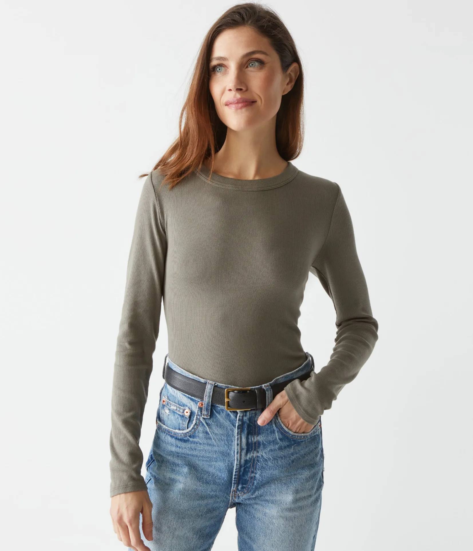 zola_ribbed_tee_33.webp Michael Stars Zola Ribbed Tee- T-Shirts | Ultra Rib T-Shirts