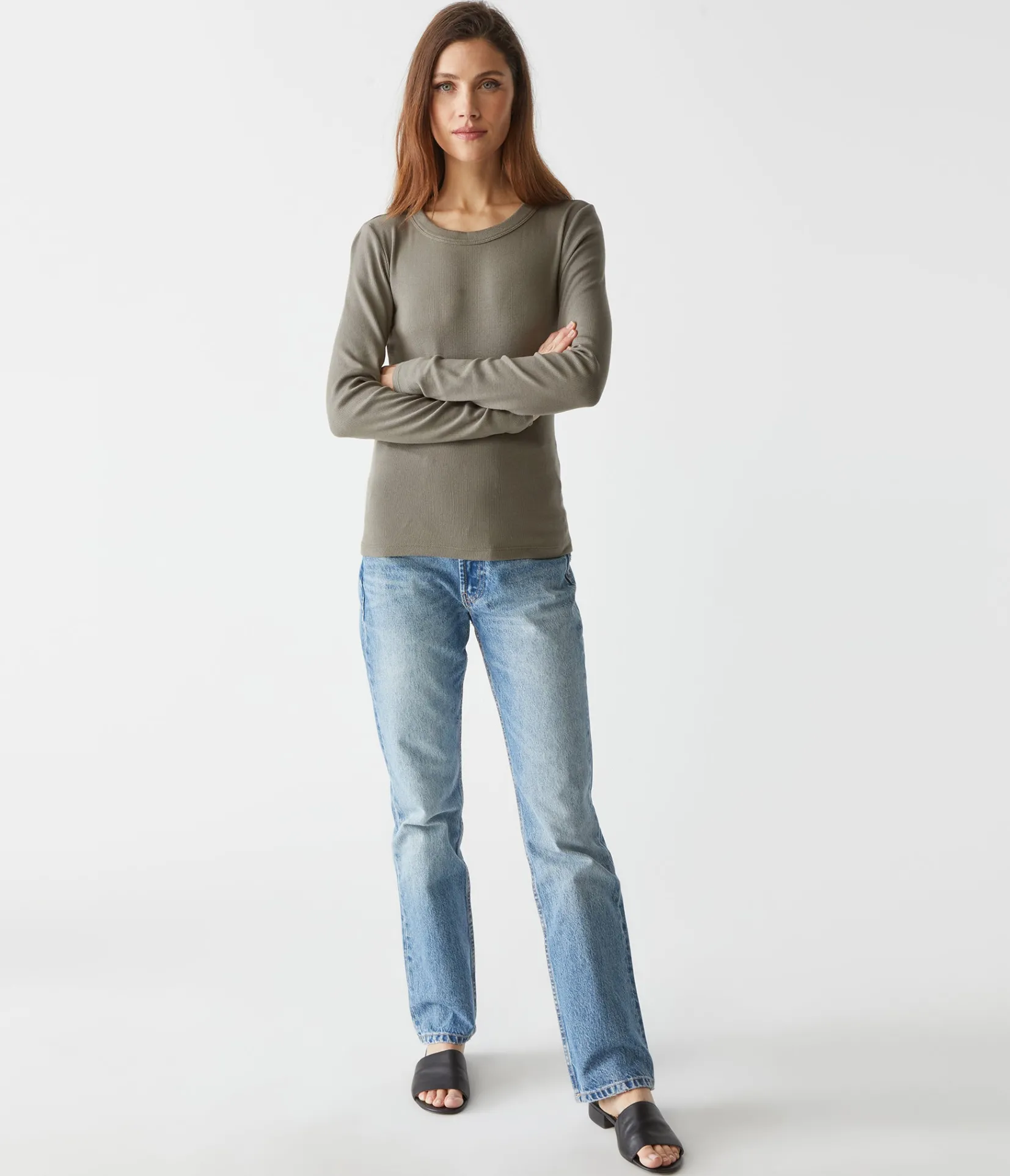 zola_ribbed_tee_34.webp Michael Stars Zola Ribbed Tee- T-Shirts | Ultra Rib T-Shirts