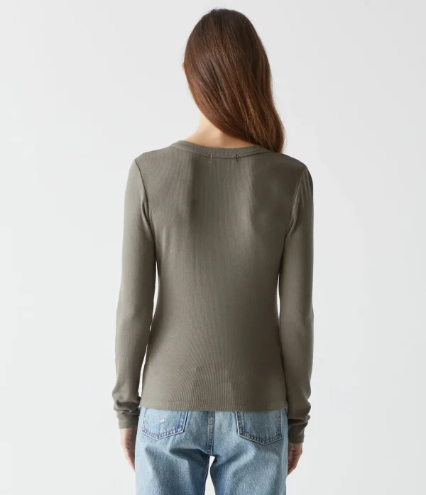 Michael Stars Zola Ribbed Tee- T-Shirts | Ultra Rib T-Shirts