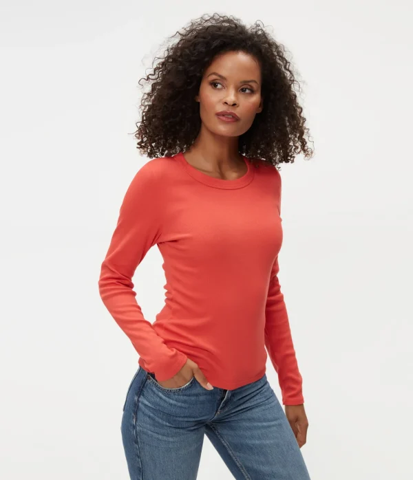 Michael Stars Zola Ribbed Tee- T-Shirts | Ultra Rib T-Shirts