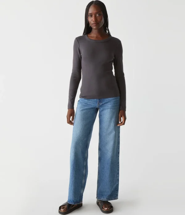 Michael Stars Zola Ribbed Tee- T-Shirts | Ultra Rib T-Shirts