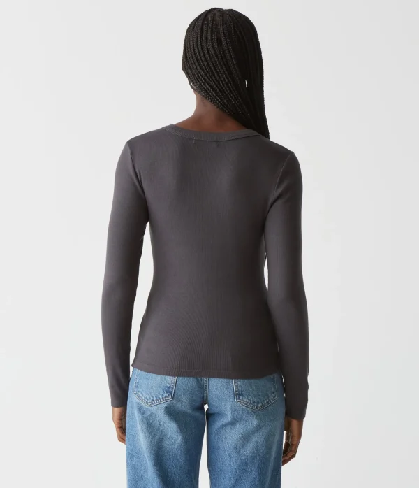 Michael Stars Zola Ribbed Tee- T-Shirts | Ultra Rib T-Shirts