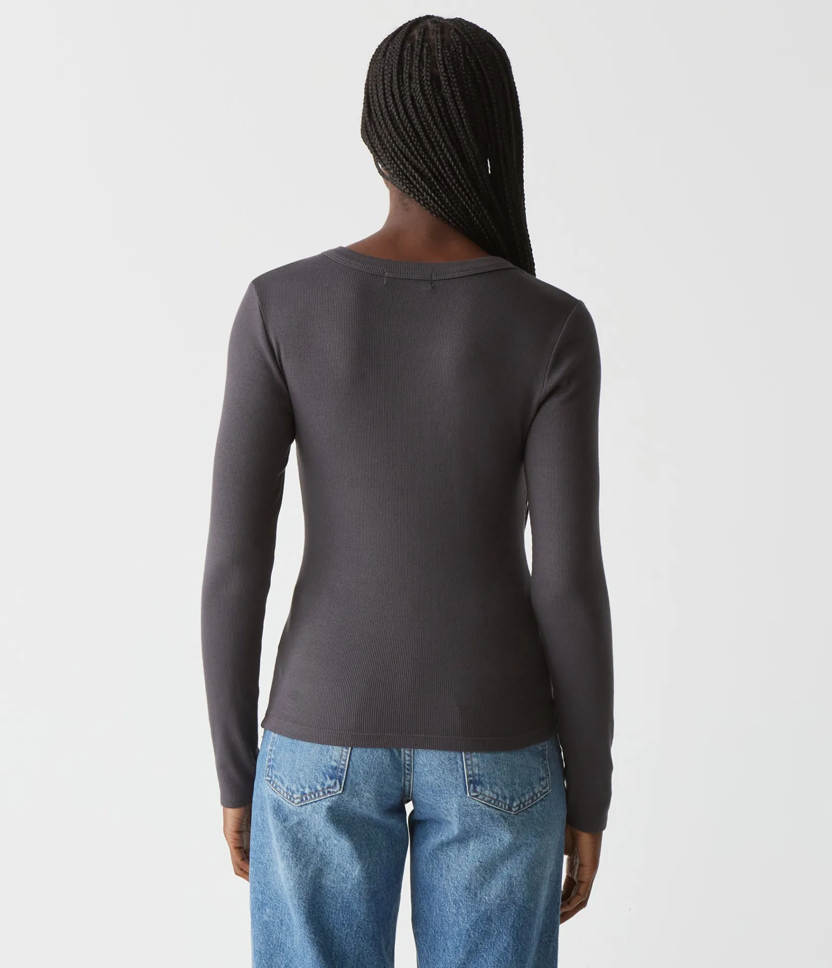 zola_ribbed_tee_44.webp Michael Stars Zola Ribbed Tee- T-Shirts | Ultra Rib T-Shirts