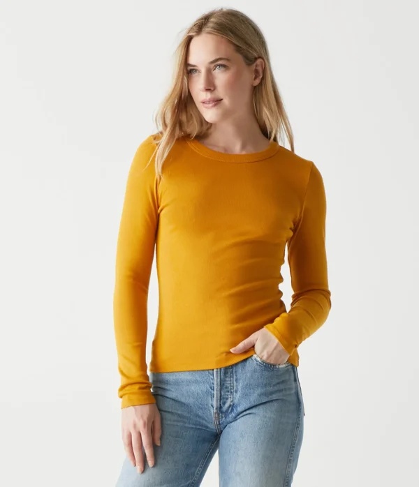 Michael Stars Zola Ribbed Tee- T-Shirts | Ultra Rib T-Shirts