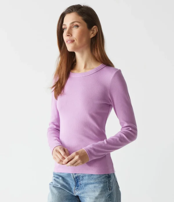 Michael Stars Zola Ribbed Tee- T-Shirts | Ultra Rib T-Shirts
